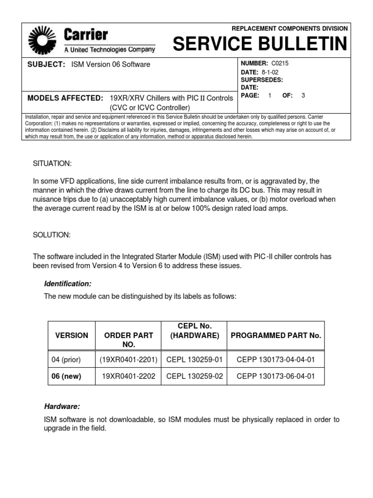 Carrier ISM VersioSoftwaren 06 | PDF | Computer Engineering | Computing