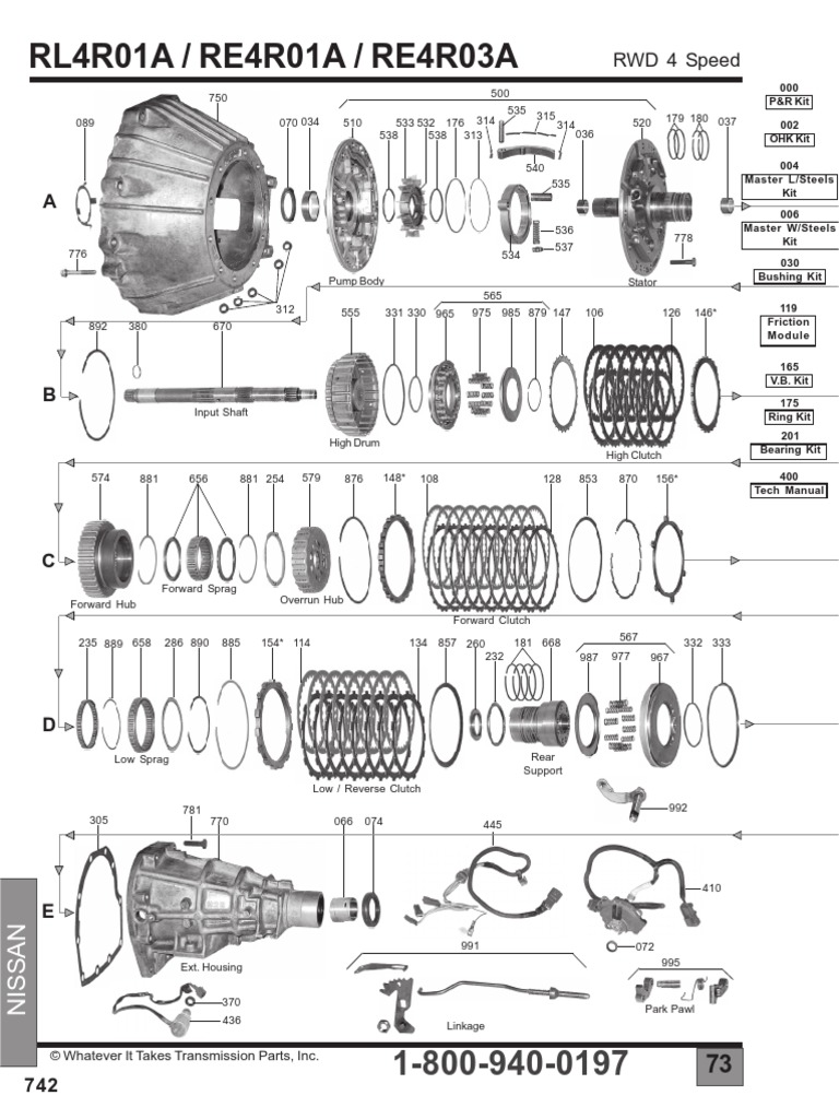 re4ro1a trans diagram.pdf | Pickup Truck | Manual Transmission