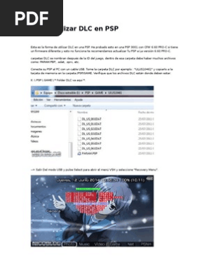 Como Instalar Dlc Para Psp Pdf