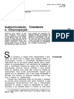 Santos, Boaventura de Sousa - Subjectividade, Cidadania e Emancipação