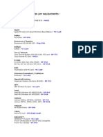 Lista de Conectores Por Equipamento