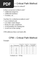 CPM - Critical Path Method