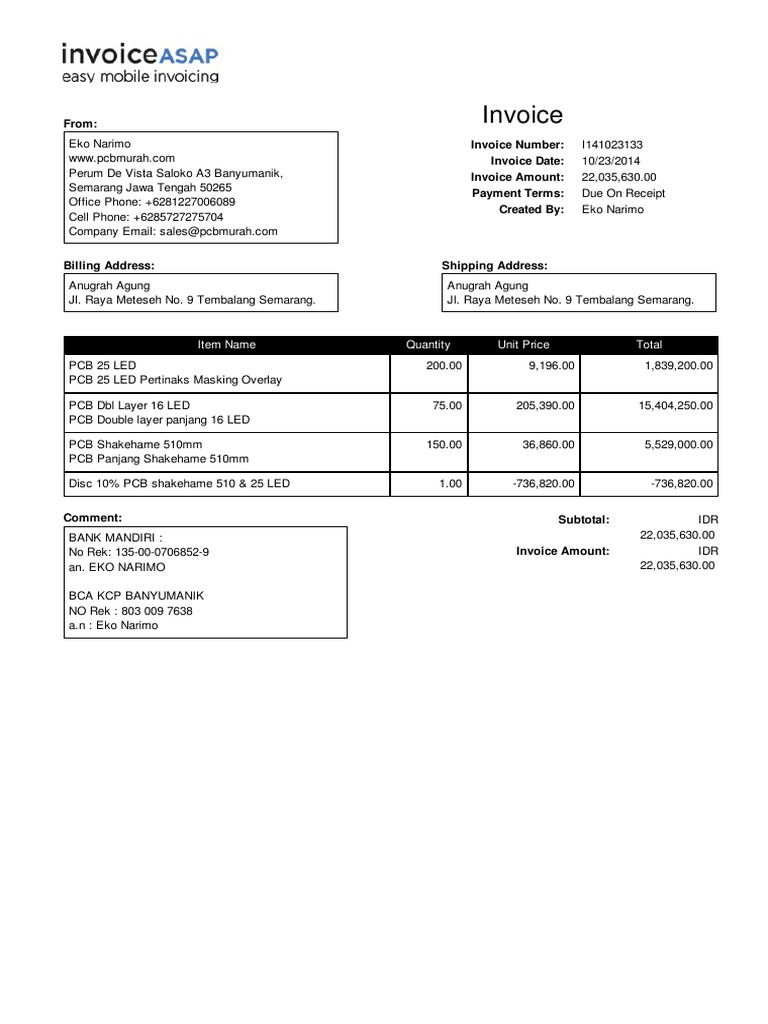 Invoice: From: Invoice Number: Invoice Date: Invoice Amount: Payment ...