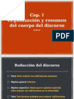 Cap. 7 Verderber. Organización Del Cuerpo Del Discurso