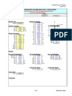 Steel Beam and Column Analysis / Code Check: Input Data: Member Size: Member Properties: Y