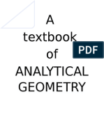 A Textbook of Analytical Geometry