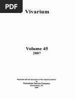 Vivarium - Vol 45, Nos. 1-2, 2007