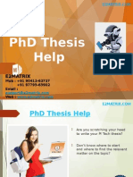 PHD Thesis Help