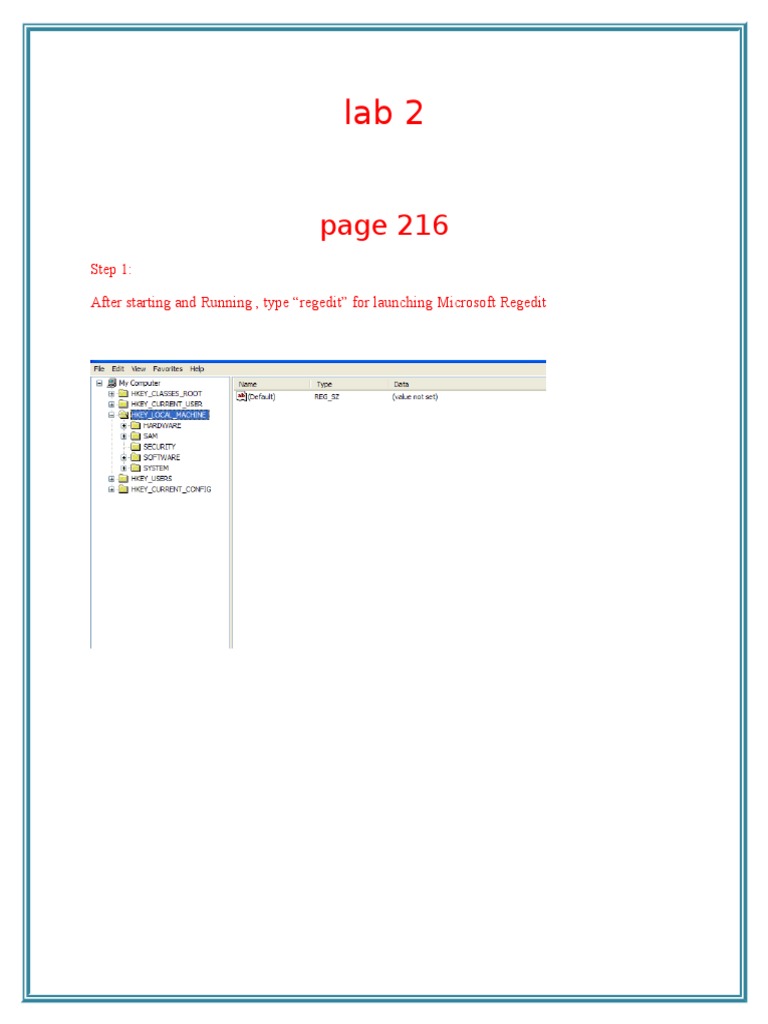 Load NTUSER.dat in Regedit Tutorial | PDF | Computers
