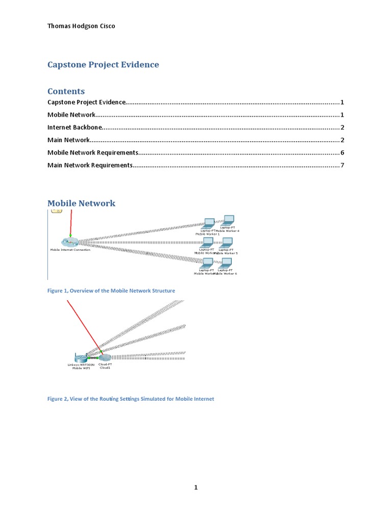 Cisco Network Capstone Project Overview | PDF | Computer Network | Wi Fi