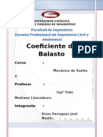 Coeficiente de Balasto y su determinación en cimentaciones