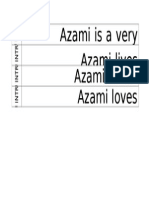 Azami Is A Very Azami Lives Azami Is The Azami Loves