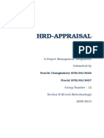 Hrd-Appraisal: A Project Management Assignment Submitted by