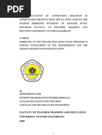 Download THE APPLICATION OF CONNECTING STRATEGY IN APPRECIATING BROWNS FILM THE DA VINCI CODE BY THE FOURTH SEMESTER STUDENTS OF ENGLISH STUDY PROGRAM FACULTY OF TEACHER TRAINING AND EDUCTION UNIVERSITY OF PGRI PALEMBANG by muhammad fajri SN25416600 doc pdf