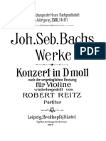 Bach-Violin Concerto in D Minor BWV 1052-1-2 Solo Violin