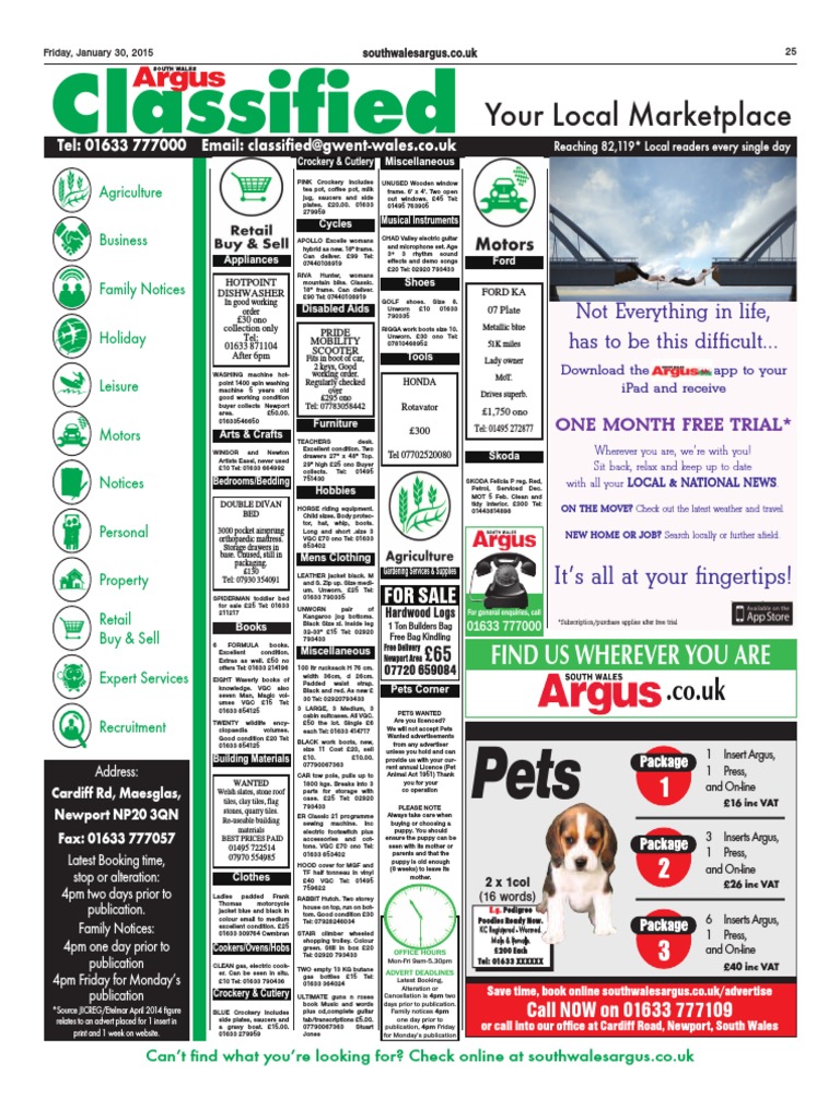 Local Classifieds for Pets and More | PDF | Street | Advertising