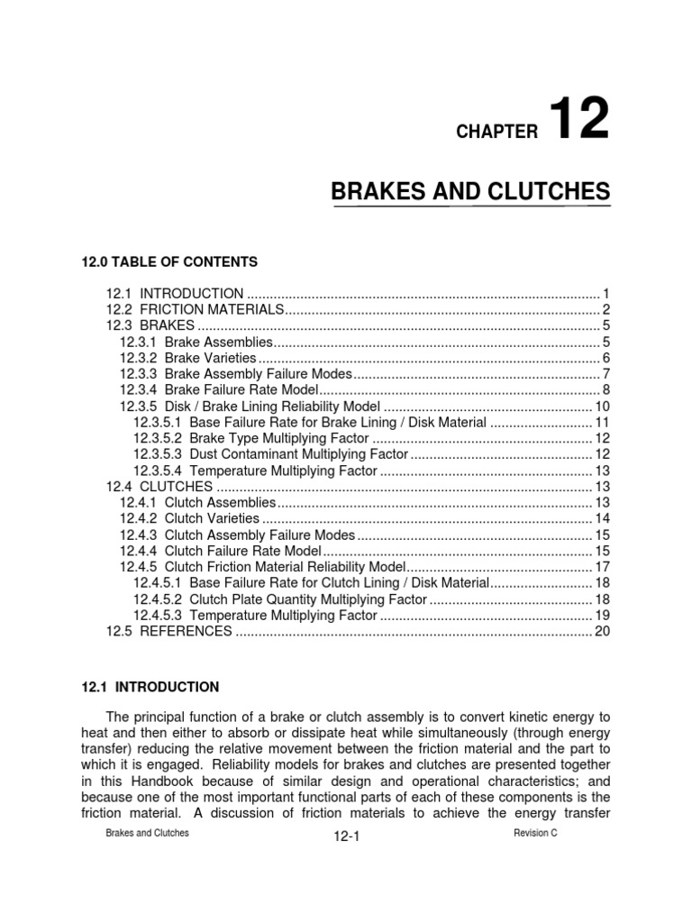 Brakes and Clutches PDF Brake Clutch