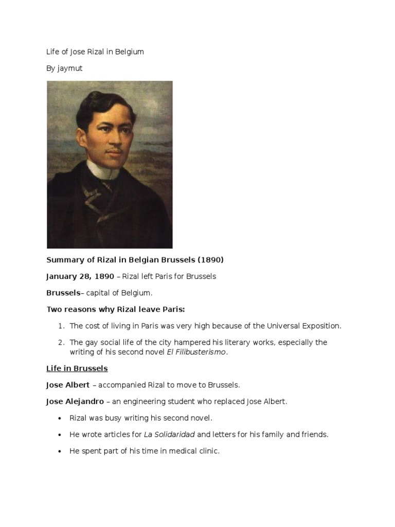 Life of Jose Rizal in Belgium :]] | Tagalog Language | Philippines