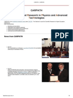 Carpath Enter For Pplied Esearch in Hysics and Dvanced Ec Nologies