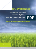 Green Governance Ecological Survival - Human Rights - and The Law of The Commons - Burns H. Weston and David Bollier (2013) PDF