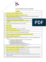 ADP - Lista de Documentos Admissionais