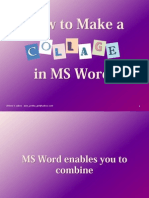 How To Make Collage in MS Word