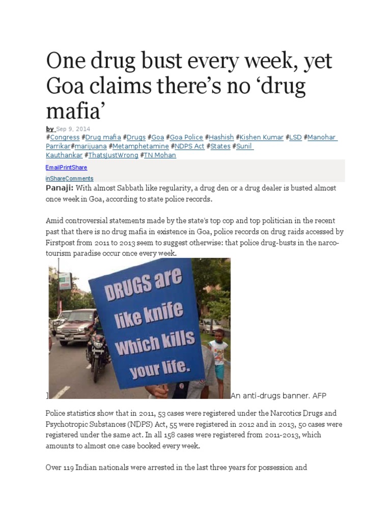 One Drug Bust Every Week | PDF | Psychoactive Drugs | Crime Thriller