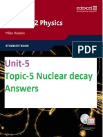 Unit-5 Topic-5 Nuclear Decay Answers (End-Of-Chapter & Examzone)