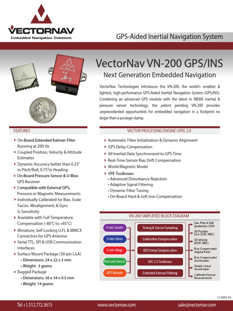 VN-200 GPS-Aided Inertial Navigation | PDF | Inertial Navigation System ...