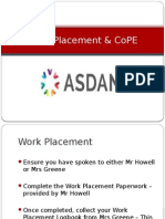 Work Placement & CoPE Intro PP