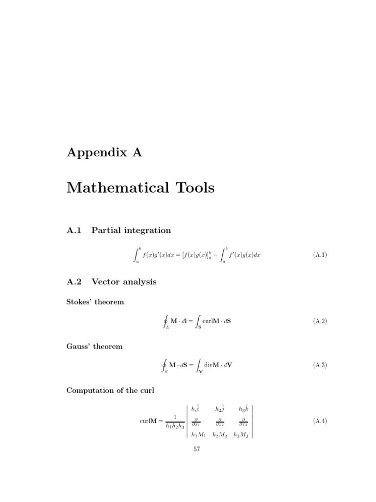 Mathematical Tools and Theorems Guide | PDF | Sine | Coordinate System
