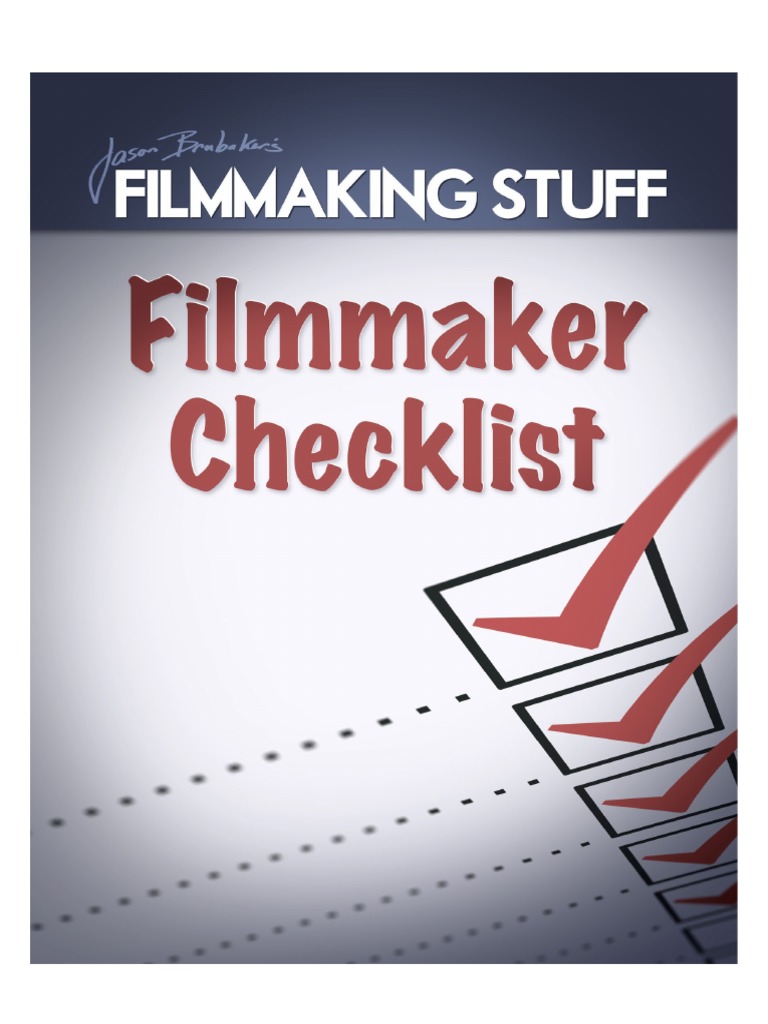 Filmmaking Checklist Filmmaking Stuff1 | PDF | Filmmaking | You Tube