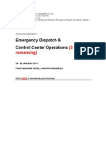 Emergency Dispatch Operations Course with 3 Seats Remaining in Jakarta