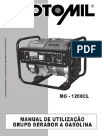 1040640 Manual Gerador MG 1200CL Motomil