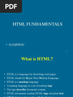 HTML Fundermentals