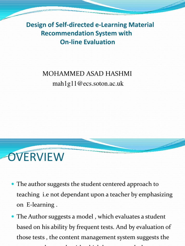 E-Learning Material Recommendation System | PDF | Business | Computers