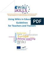 Using Wikis in Education: Guidelines For Teachers and Trainers
