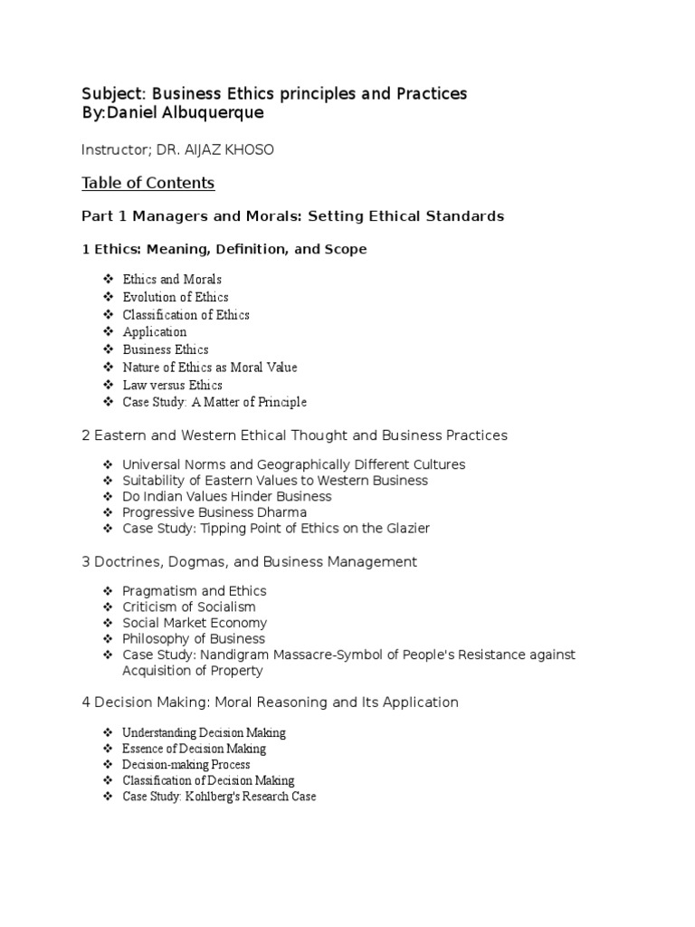 business ethics training program development research paper
