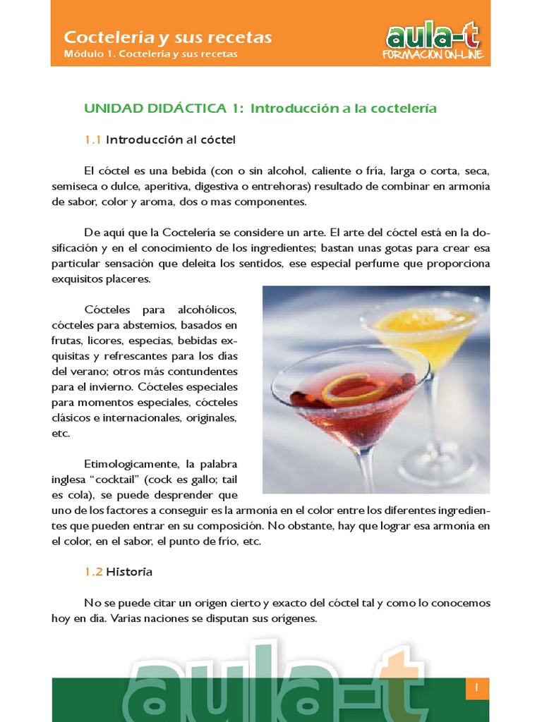 001 Cocteleria 01 PDF | PDF | Bebida | Bebidas alcohólicas