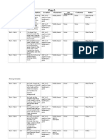 Filming Schedule