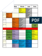 Esquema Horario