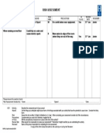 risk assessment form