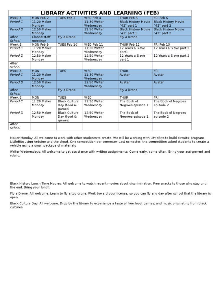 Library Activities for Students | PDF | Language Arts & Discipline ...
