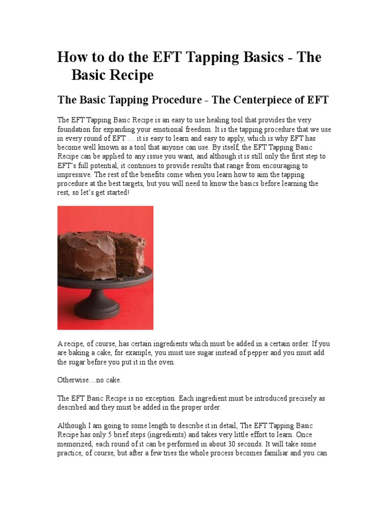 EFT Tapping Basics Explained | PDF | Michelle Obama | Neuron