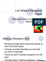 How To Write A Research Paper Ecology 2014-2015