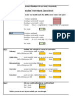 Calculate Your Personal Caloric Needs