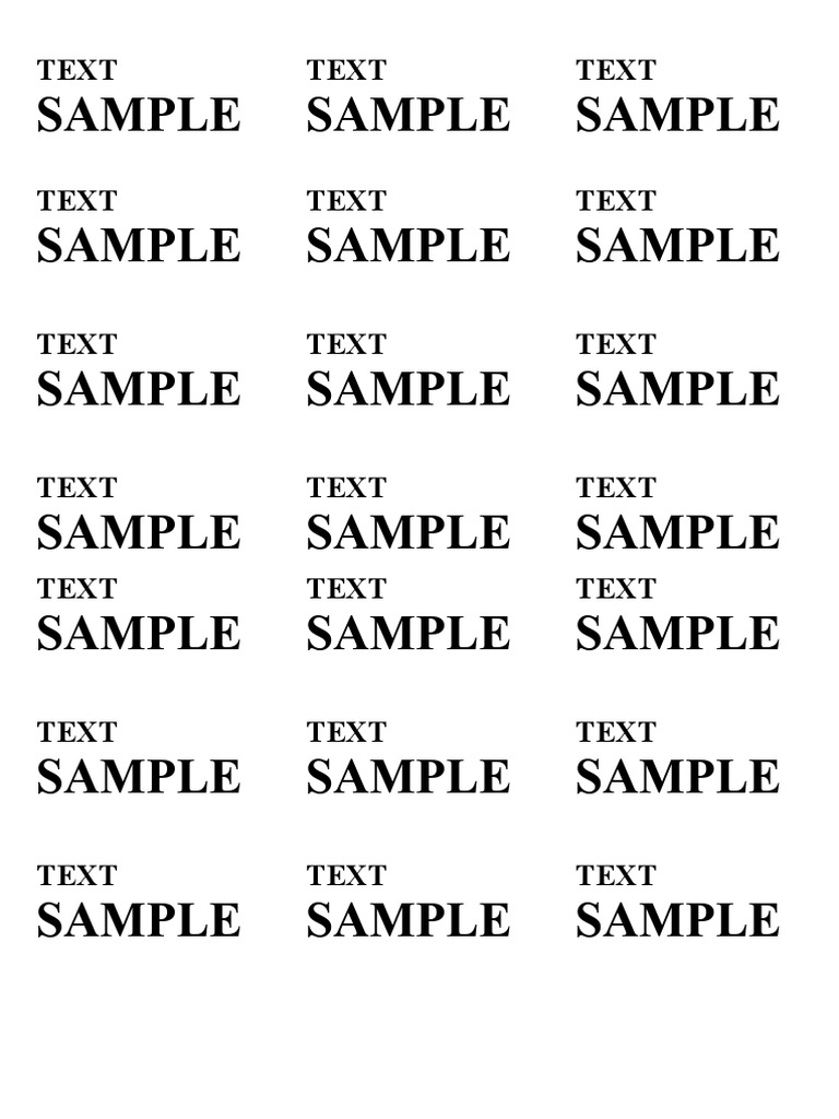 Sample Text Document Overview | PDF