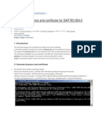 Generate Keystore and Certificate For SAP BO BI4.0 PDF