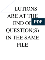Solutions Are at The End of Question (S) in The Same File