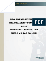 Reglamento de Inspectoria General Militar y Policial PDF